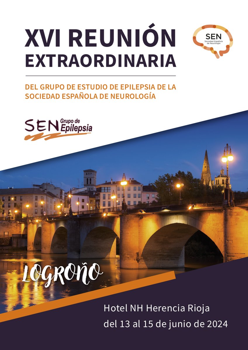 seneurologia's tweet photo. Hasta el 17 de mayo puedes inscribirte a la XVI Reunión Extraordinaria de Grupo de Estudio de #Epilepsia de la SEN. Se celebrará en Logroño del 13 al 15 de junio.
Más info en: https://t.co/eycQkscpnw 
#Neurologia https://t.co/S3jWIvAaaI