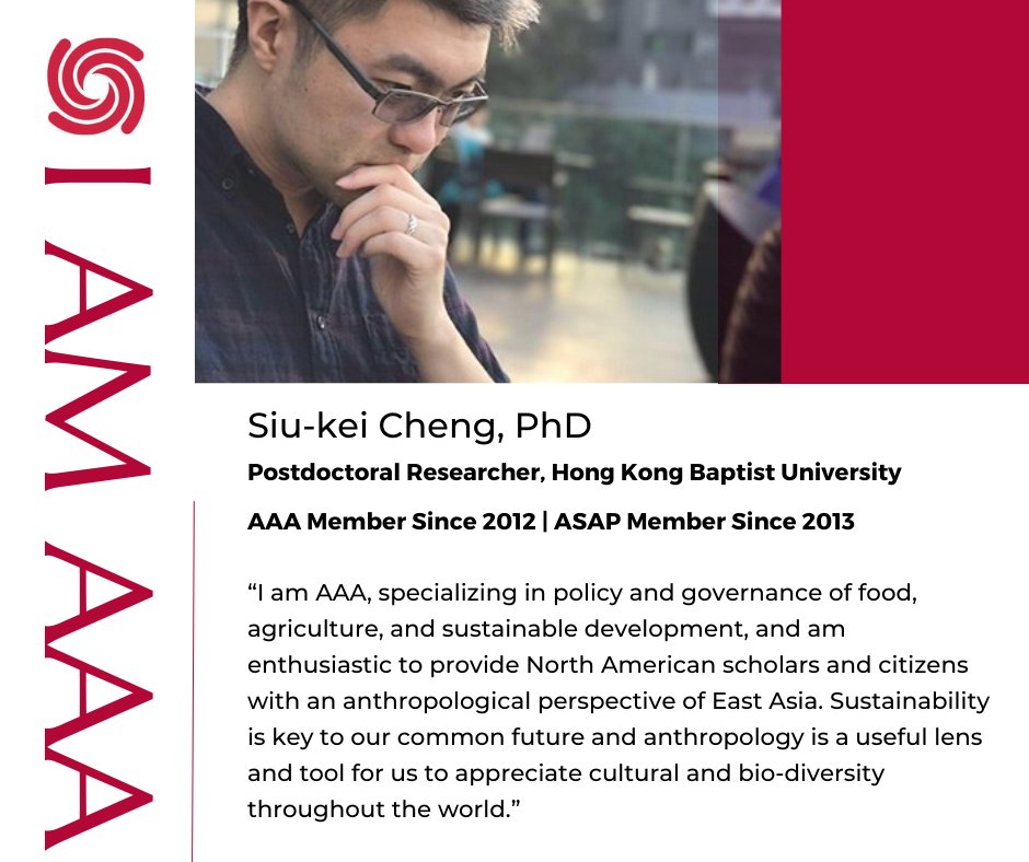 AAA and Association for the Anthropology of Policy (ASAP) member Siu-kei Cheng states how sustainability is key to our future and how anthropology provides a useful lens in appreciating this. ow.ly/ASX450RcEov