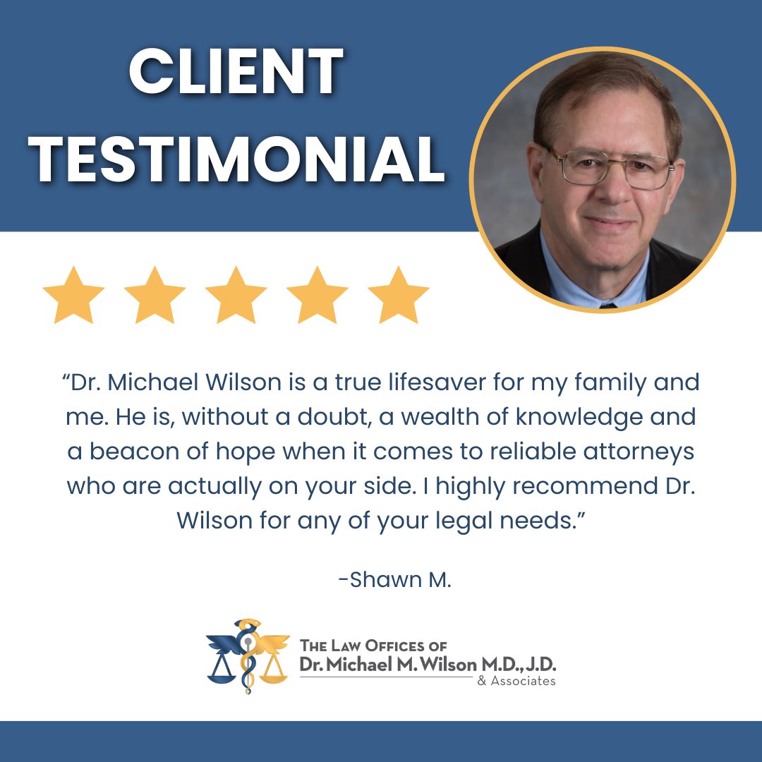 With a unique level of insight and experience, our medical malpractice law firm has recovered more than $100 million for deserving clients.

#DrMichaelWilson #Lawyer #Attorney #Physician #MedicalMalpractice #MedicalMalpracticeLawyer