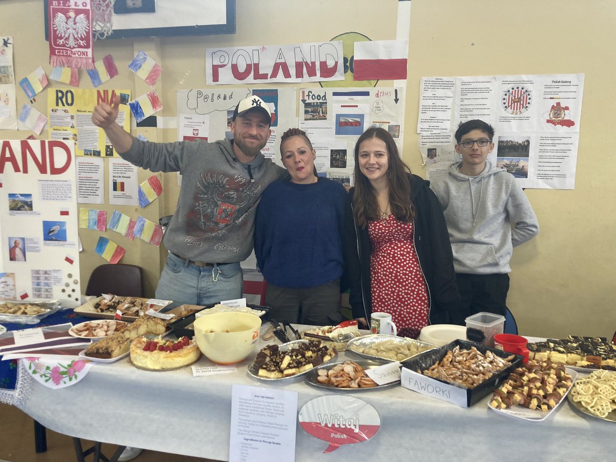 A special day in our school - Multicultural Day 2024. 17 countries with food, over 35 countries with displays, over 100 parents and 400 pupils taking part - a wonderful celebration of the cultures which make up our school community. 

🇲🇩🇷🇴🇮🇪🇵🇱