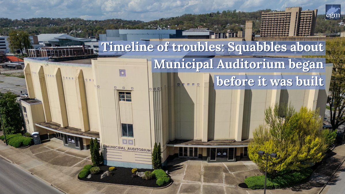 The question “What to do with the Municipal Auditorium?” is hardly a new one. Before construction even began in 1938, the public was split on whether to build such a facility. 🔗Read the full story here: wvgazettemail.com/arts_and_enter…