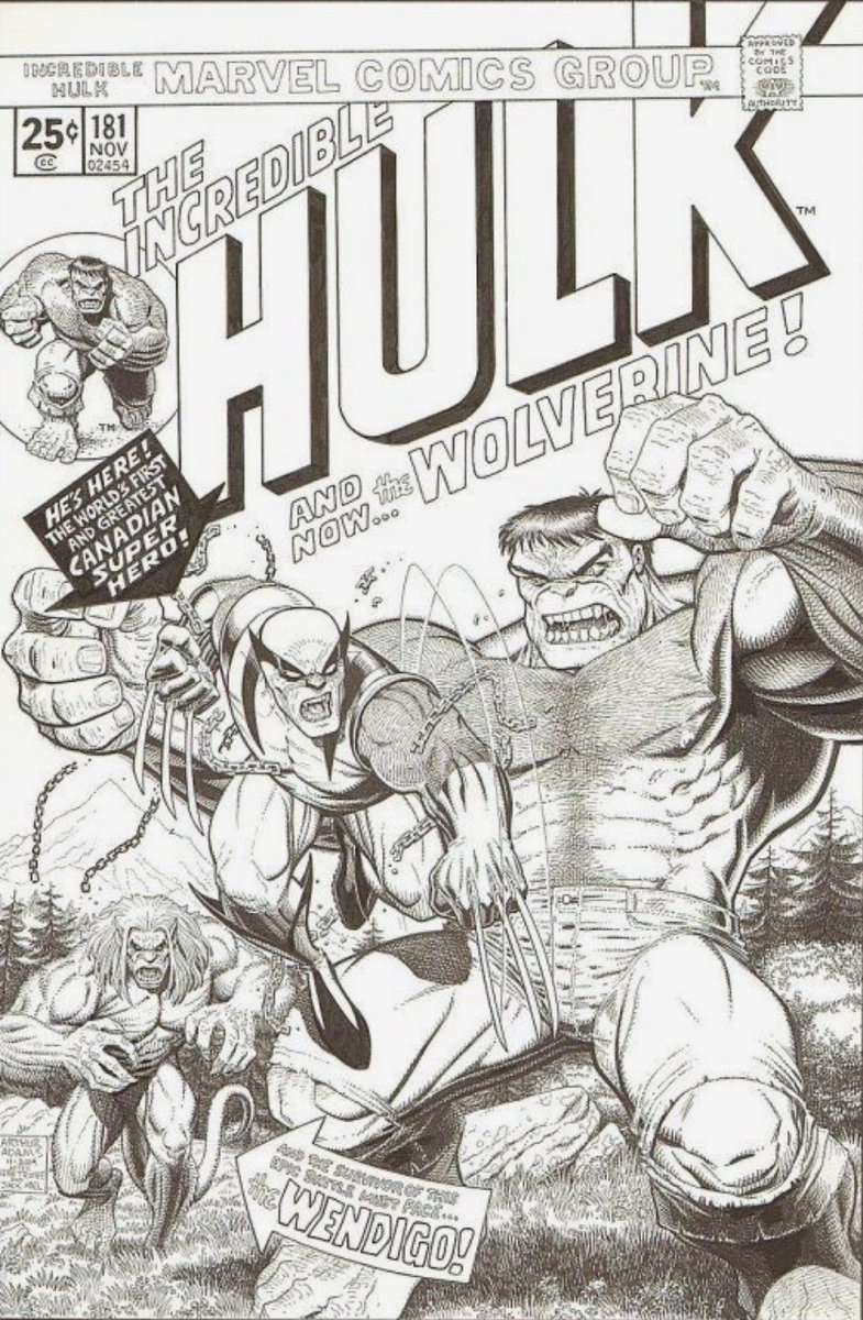 Arthur Adams Hulk 181 Homage.