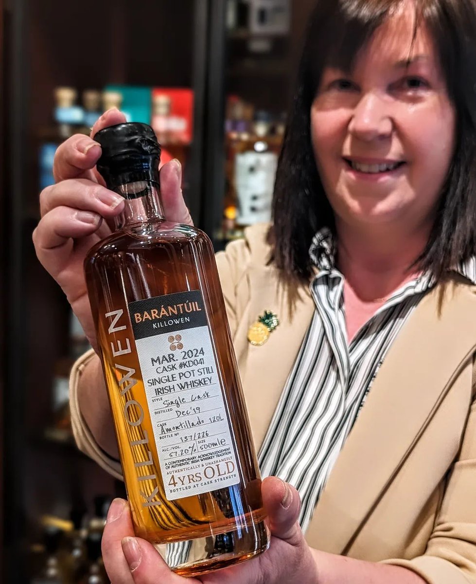 Killowen Baránatúil Cask KD041 James J. Fox exclusive. We are big fans of <a href="/KillowenWhiskey/">Killowen Distillery</a> and we're thrilled with this release.

Single Pot Still, matured in an ex-Kentucky bourbon quarter cask for 3 years and 8 months, and finished in a 120lt Amontillado sherry cask for a