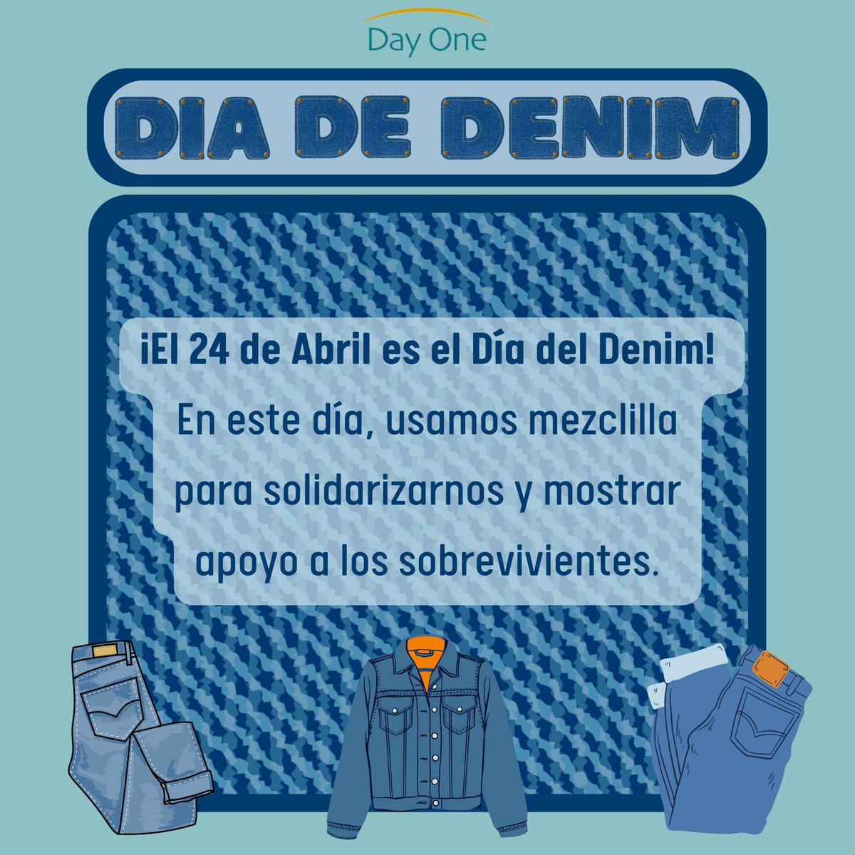 Today is Denim Day! Denim day began in 1992. Check out below to read more. 

¡Hoy es el Día del Denim! El día del denim comenzó en 1992. Consulte a continuación para leer más.  

denimday.org #DenimDay2024