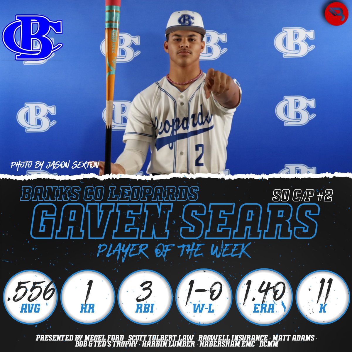 𝐁𝐋𝐈𝐓𝐙 𝐁𝐚𝐬𝐞𝐛𝐚𝐥𝐥 𝐏𝐥𝐚𝐲𝐞𝐫𝐬 𝐨𝐟 𝐭𝐡𝐞 𝐖𝐞𝐞𝐤 Gaven Sears - @BCbaseball2024 SO C/P #2 (Fan Vote) Cole Bonitatibus - @AthleticsTFS JR P #21 (BLITZ Pick) STORY/BUY FRAMED PRINT/BUTTON: blitzsportsga.com/2024/04/24/sea…