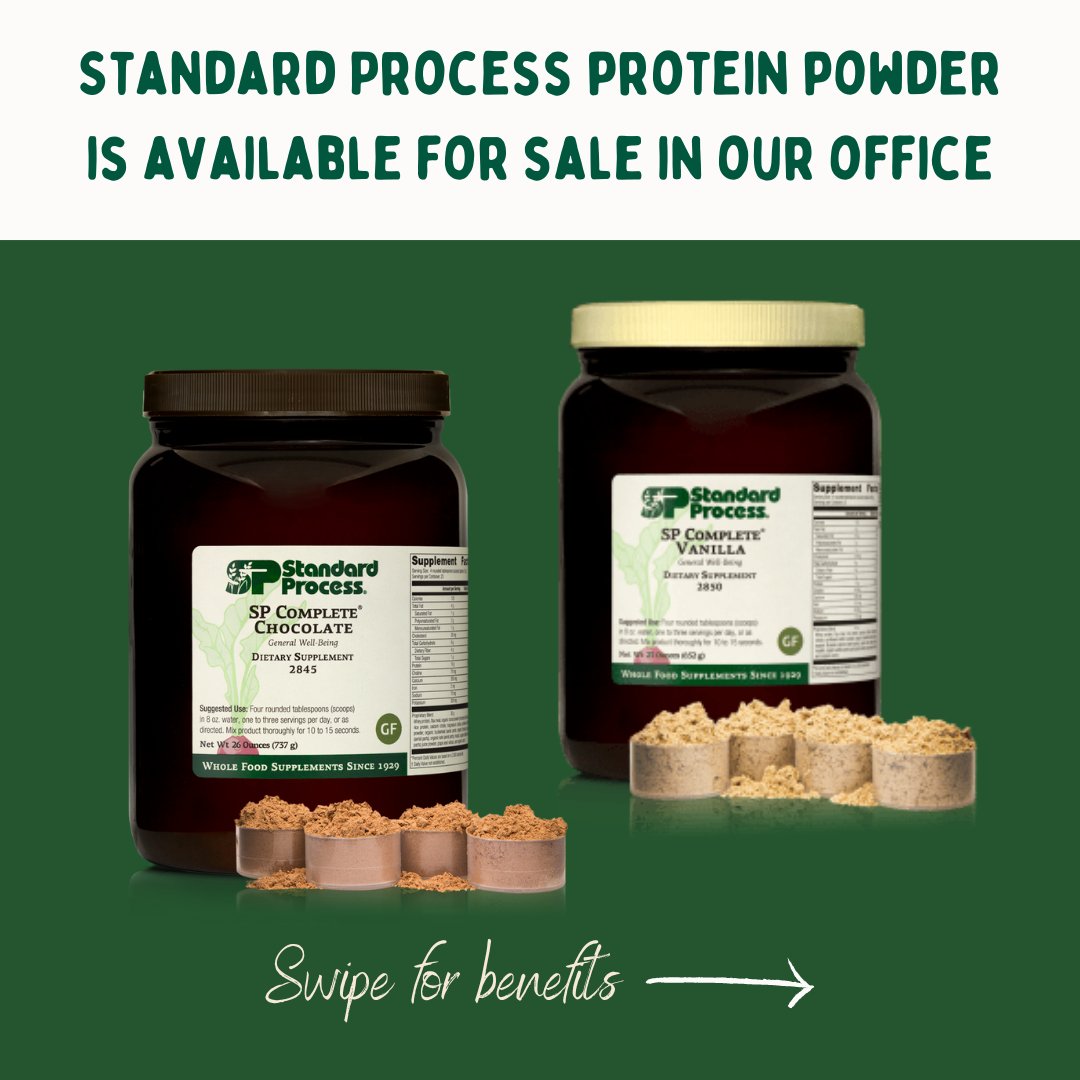 2roadswellness's tweet photo. We are proud to sell Standard Process supplements at Two Road Wellness Center! Did you know SP has an amazing protein powder? With two favors to choose from, this is a great addition to your daily diet!
#protein #proteinshake #proteinpowder #standardprocess https://t.co/ldLrwj5Y96