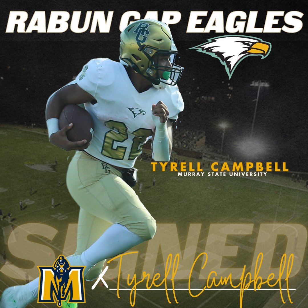 Congratulations to Tyrell on his commitment to Murray State University. He joins an unprecedented signing class at Rabun Gap this spring! #LeadTheWay #SigningDay #ClassOf2024