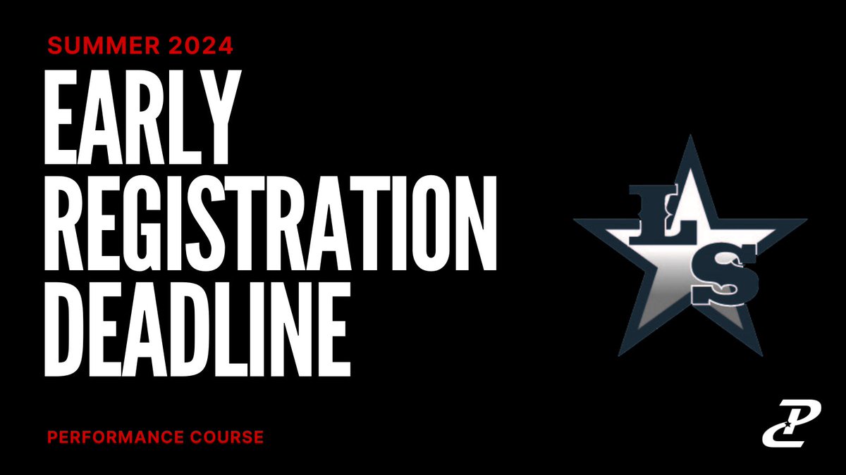 The Early Registration Deadline for @LSHSRangers is just 1️⃣ week away! This summer… #EverythingMatters Don’t miss out on the opportunity to save some 💰 by securing your spot before May 1st! Take advantage by getting signed up today! ⬇️ performancecourse.com/school-distric…