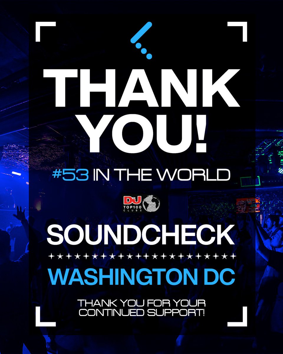 ClubGlow's tweet photo. We are so excited to share that both @echostage & @soundcheckdc have placed in @DJmagโs Top 100s Clubs this year! ๐๐
Thank you so much #GLOWFam for your continued love and support. We canโt wait to celebrate together on the dance floor. ๐บ๐ชฉ https://t.co/IwRhFE03Rt