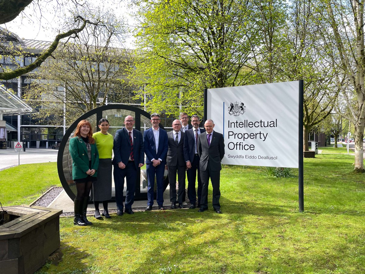 Last week @the_ipo were delighted to host a delegation from @ige_ipi for the third annual interagency meeting. Offices exchanged views on a range of topics including IP enforcement, business support, AI and digitisation of services.”