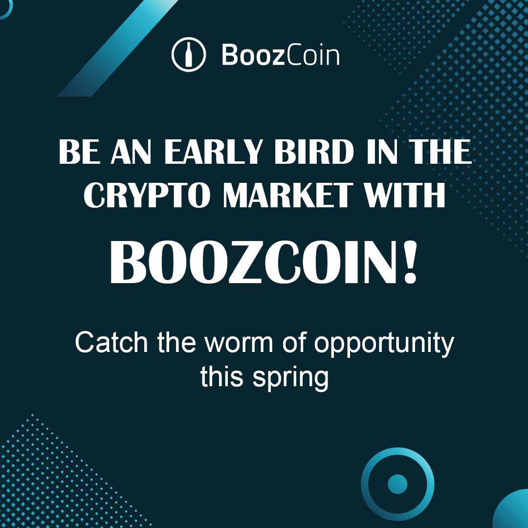 🐦 Be an Early Bird in the Crypto Market with BoozCoin! Catch the worm of opportunity this spring. 🌄 #BoozCoin #Solana #Wine #Spirits