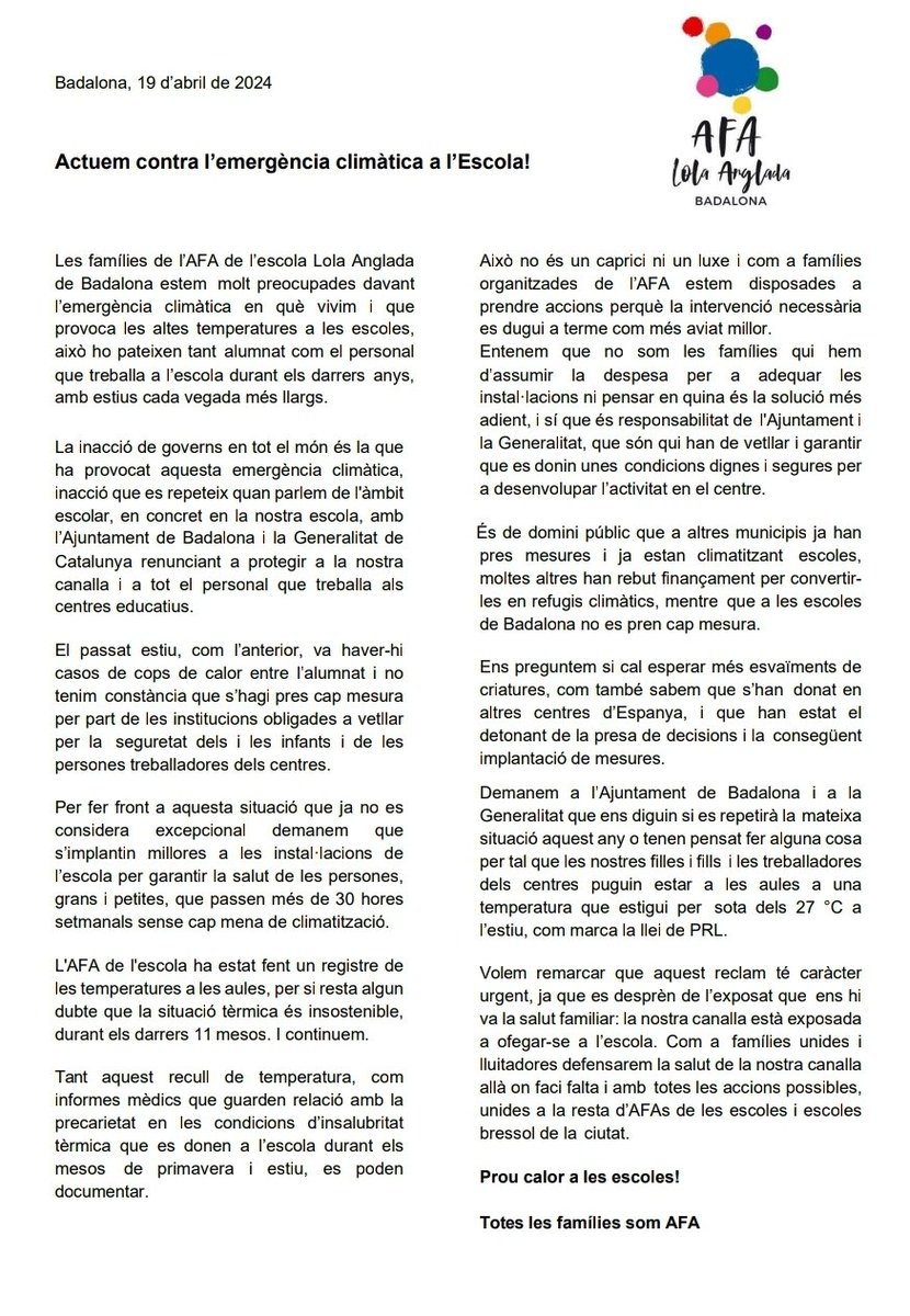 AFA Lola Anglada Badalona tweet media