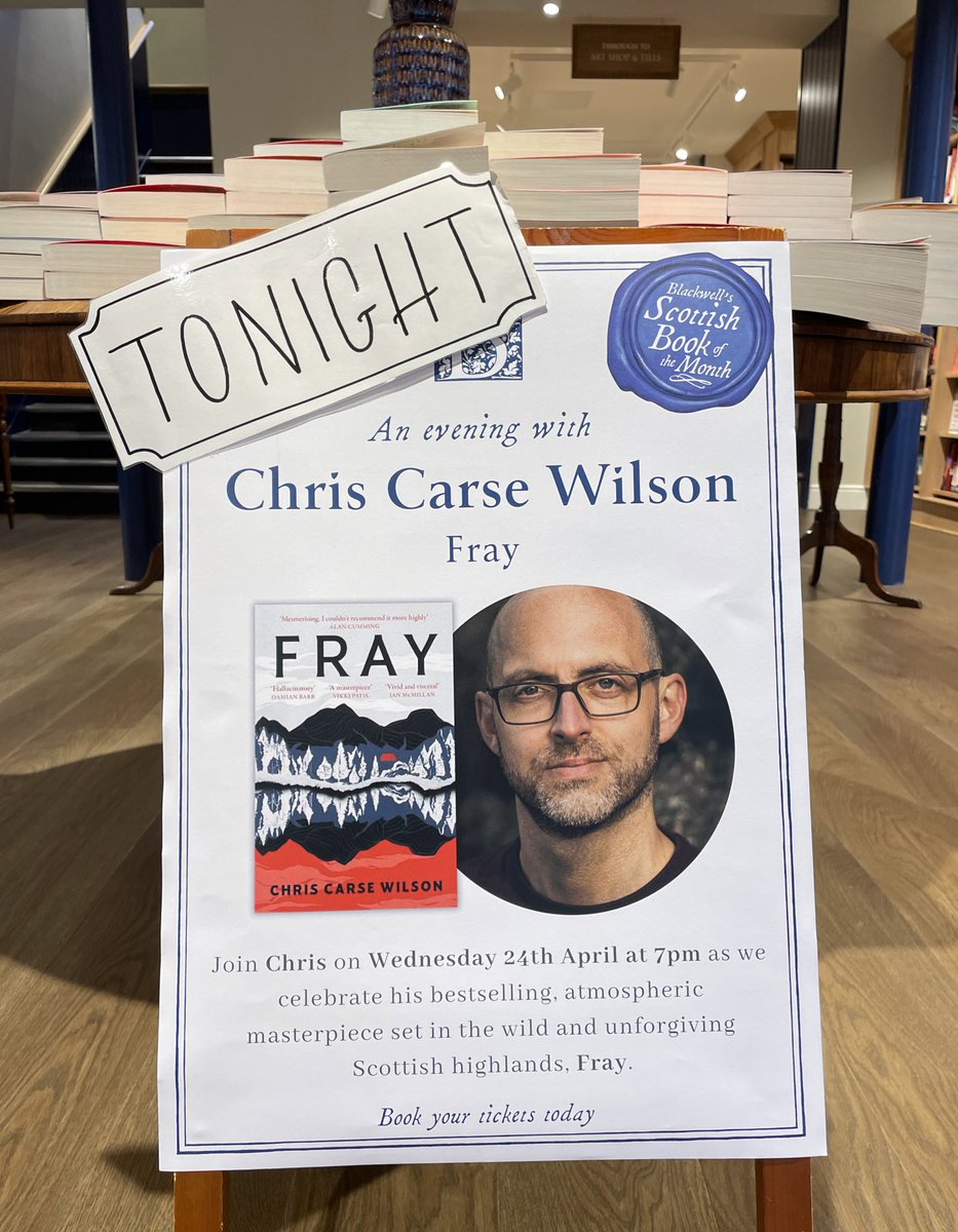 I’m interviewing the very brilliant @chriscarsewilso tonight about his magnificent debut, Fray. You can book your free tickets here - eventbrite.co.uk/e/873368567897…