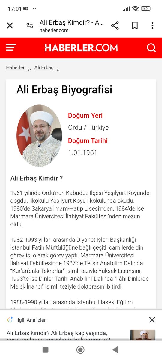 12 kitabı, çok sayıda makalesi ve yurt içinde ve yurt dışında sunduğu çeşitli sempozyum bildirisi ve konferansı bulunan Prof. Dr. Ali Erbaş, iyi derecede Arapça ve Fransızca bilmektedir.. Peki Arapça konuşulanı niye anlamadınız @DIBAliErbas 🙄