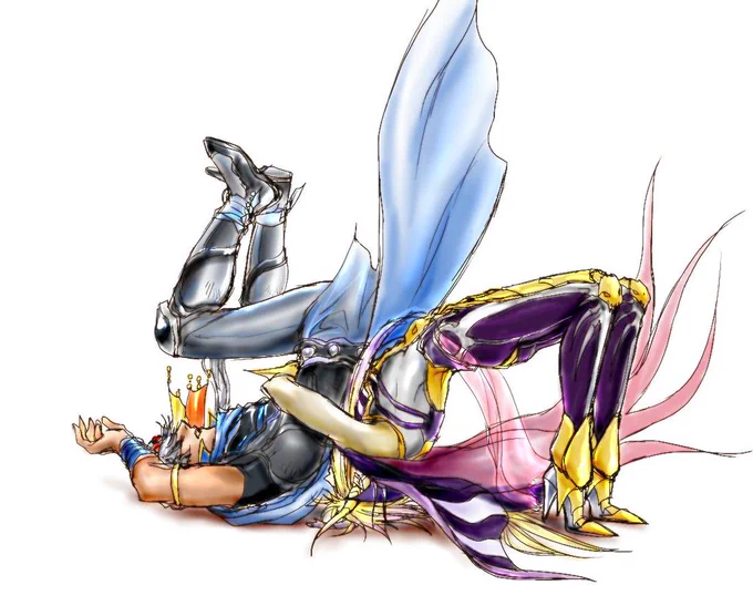 #私はこういう絵描きです見た絵描き全員参加フリオニールと皇帝ばかり描いている 