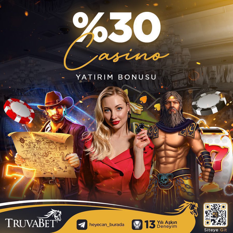 7️⃣ Truvabet'te Çevirdikçe Kazan! 🎁 %30 Casino Yatırım Bonusu. ☘️ En yüksek RTP oranlarına sahip Slot oyunları ile sınırsızca kazanmanın heyecanını Truvabet'te yaşayın. 🌐Güncel giriş: bit.ly/truvabetcom