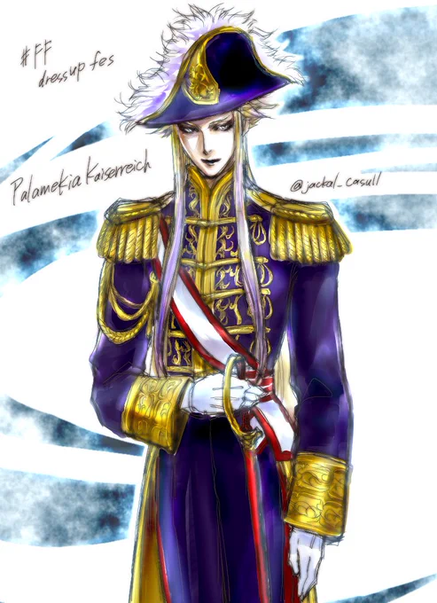 #私はこういう絵描きです見た絵描き全員参加フリオニールと皇帝ばかり描いている 