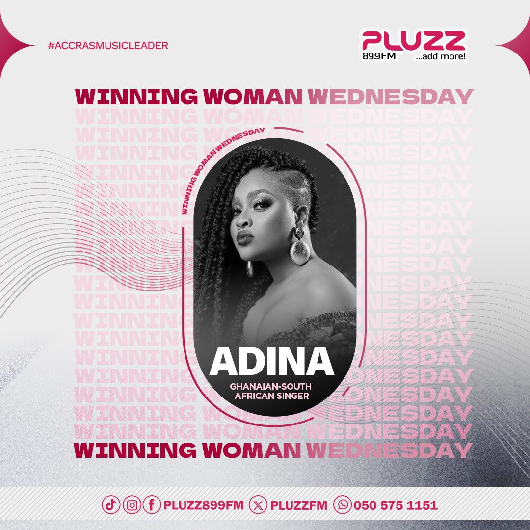The lovely and wonderful @Adina_Thembi is on our Winning Woman Wednesday today She has been exceptional since she came up. A queen we stan 👸❤️ #AddMore #AccrasMusicLeader