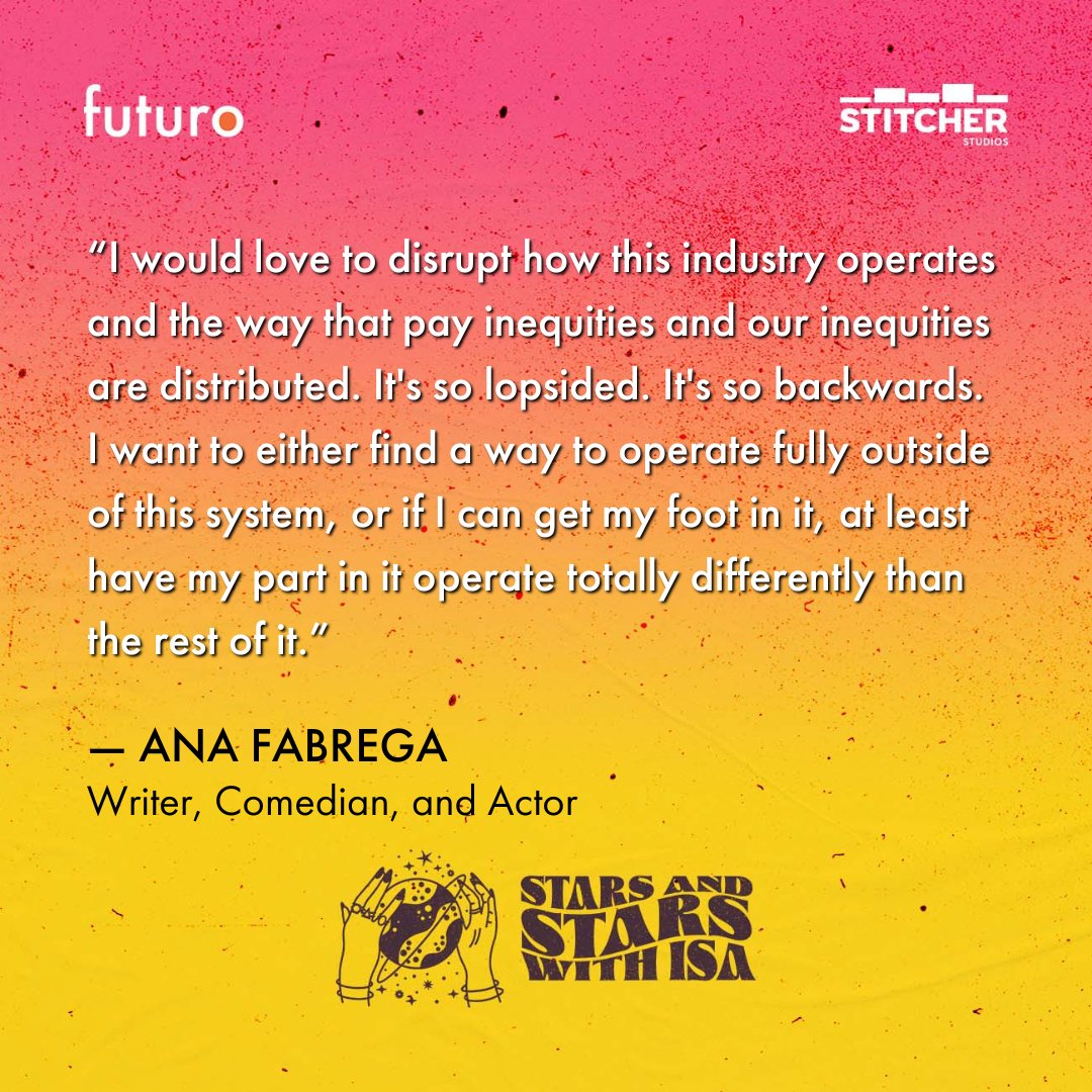 In the latest #StarsandStarsWithIsa, writer, comedian, and actor @anafabregagood discovers how her Scorpio moon informs her critical lens of the status quo and the systems that govern modern life: 'I would love to disrupt how this industry operates...' 🧵1/2