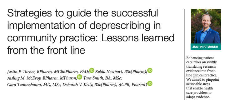 How do we support #deprescribing on a large scale? In the province-wide @SaferMedsNL initiative, healthcare providers highlighted: 📚promoting patient education 🤝improving interprofessional collaboration 🗣️aligning with public awareness strategies @OptimisingRxUse…