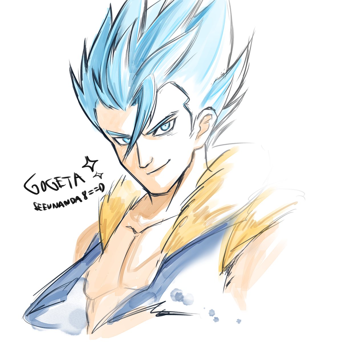 gogeta doodle! #gogeta #dragonball #DragonBallZ