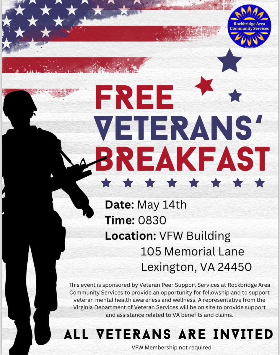 #Virginia #SharePost #freedom #free #veterans #vetlife #food #eatinggood #EatLocal #rockbridgecountyva #join #join #communitypride #community #CommunitySupport #communityevent #supportlocal #SupportVets #care #eatingfood