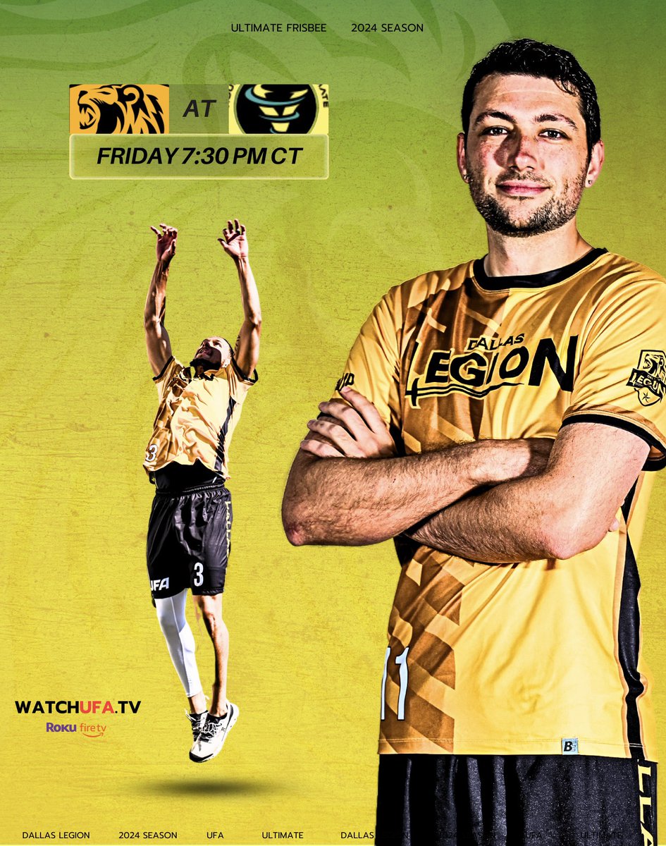 Three days away, Legion fam! 

⏰ 7:30pm
📍 Houston
📺 Watchufa.tv