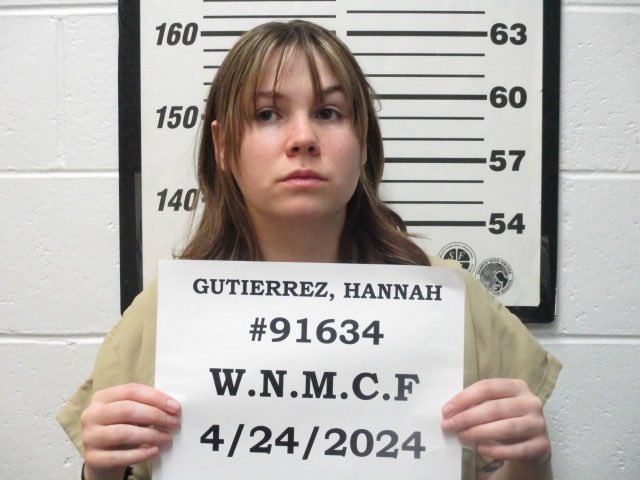 Hannah Gutierrez Reed was booked into the Western New Mexico Correctional Facility near Grants this morning. #nmcourts #Rust