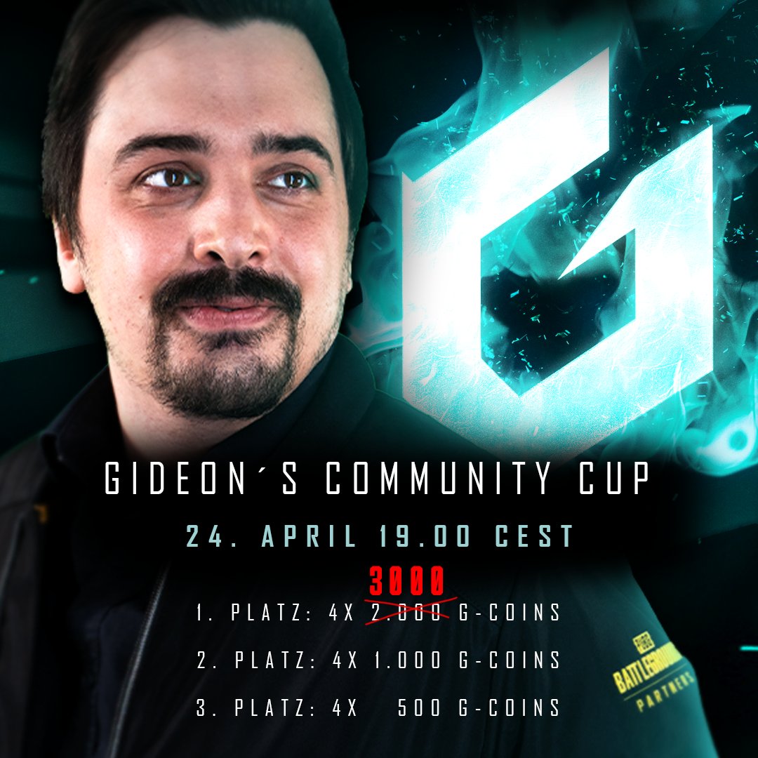 Wir hoffen, ihr seid ready für <a href="/PUBG/">PUBG: BATTLEGROUNDS</a> Action! 🔥

Ab 19 Uhr geht es bei @DariGideon los mit dem Stream. ⏰

🔗 twitch.tv/gideon

Für die PUBG D/A/CH-Meisterschaft bereit machen sich Teams wie:
<a href="/AcendClub/">ACEND CLUB</a> 
@BFD_PUBG 
<a href="/vuptrox/">Vuptrox</a> 
<a href="/Team_LEISURE/">Team LEISURE</a> 
<a href="/zgs_pubg/">Zockergemeinschaft</a> 
@CTG_PUBG