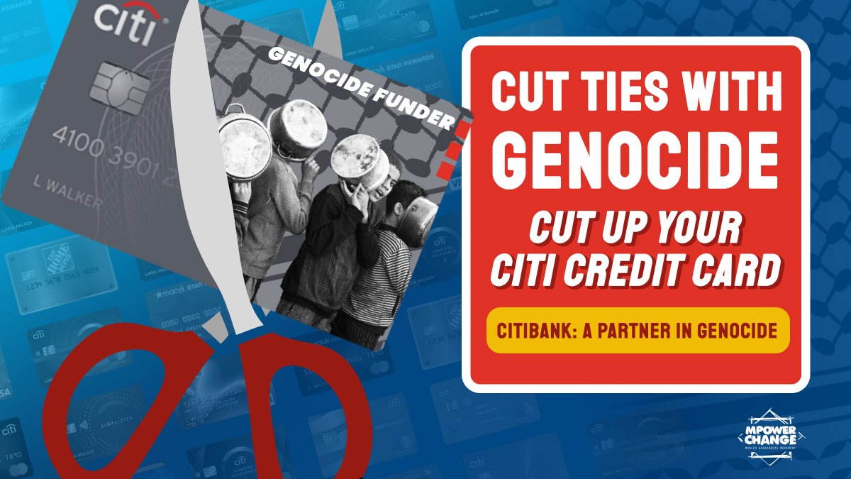 Israel needs money and arms to carry out 200 days of genocide — @Citi helps with both. Since Oct 2023, Citi has continued to support Israel’s war machine by financing a $500 million bond to Israel and billions of dollars in bonds to war profiteers Lockheed Martin and Raytheon. 🧵