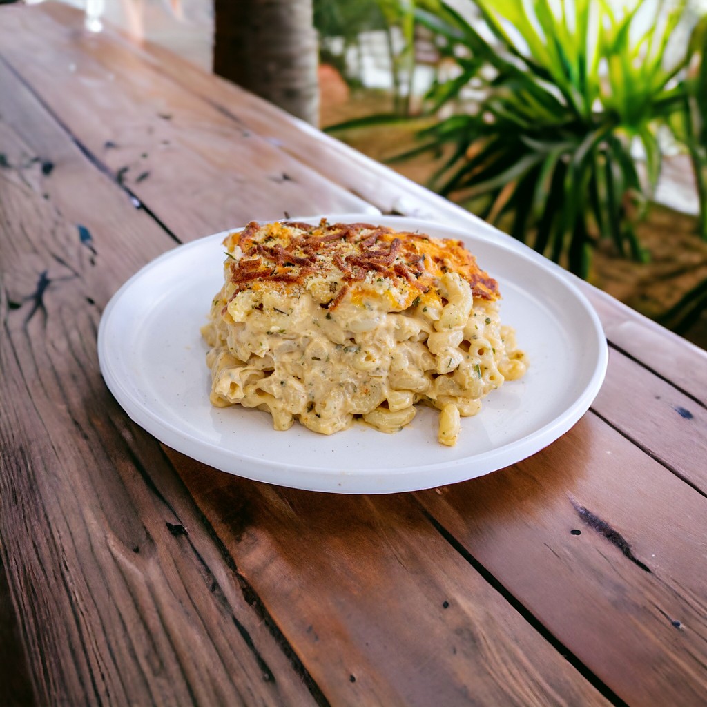 It's a macaroni pie kind of day!   This is our Barbadian chef’s inspiration of his childhood favourite.  😋🌴

#islandgrill #barbados #macaronipie #macncheese #islandfavourite #joeyturks #hamilton #wednesday $HBFG