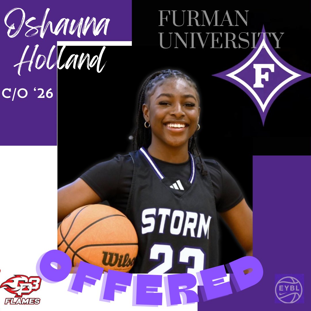 Thank you @Coach_Curtis_FU and @CoachAmber_ . I have been blessed to have received an offer from @FurmanWBB !! #gopaladin 👀👀 #cp3flames 🔥