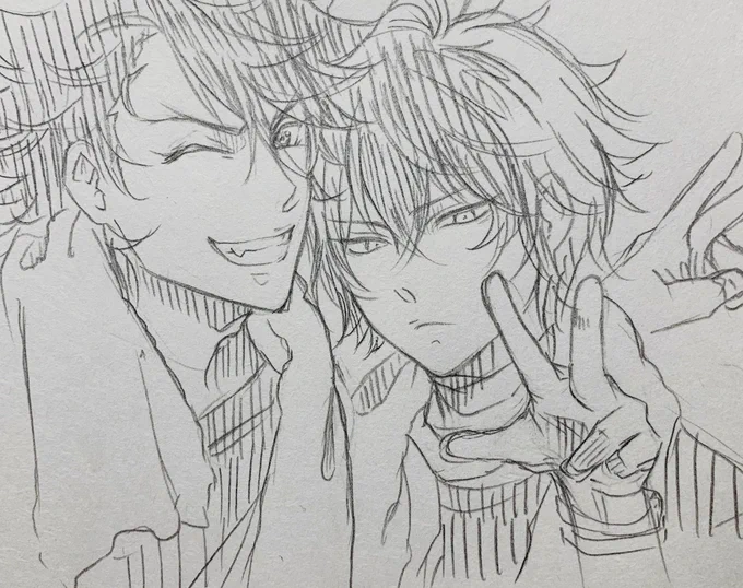 むつひぜに目覚める前に描いた絵(2019年5月)と目覚めてだいぶ経ってからの絵(2023年1月)置いとくねえ 