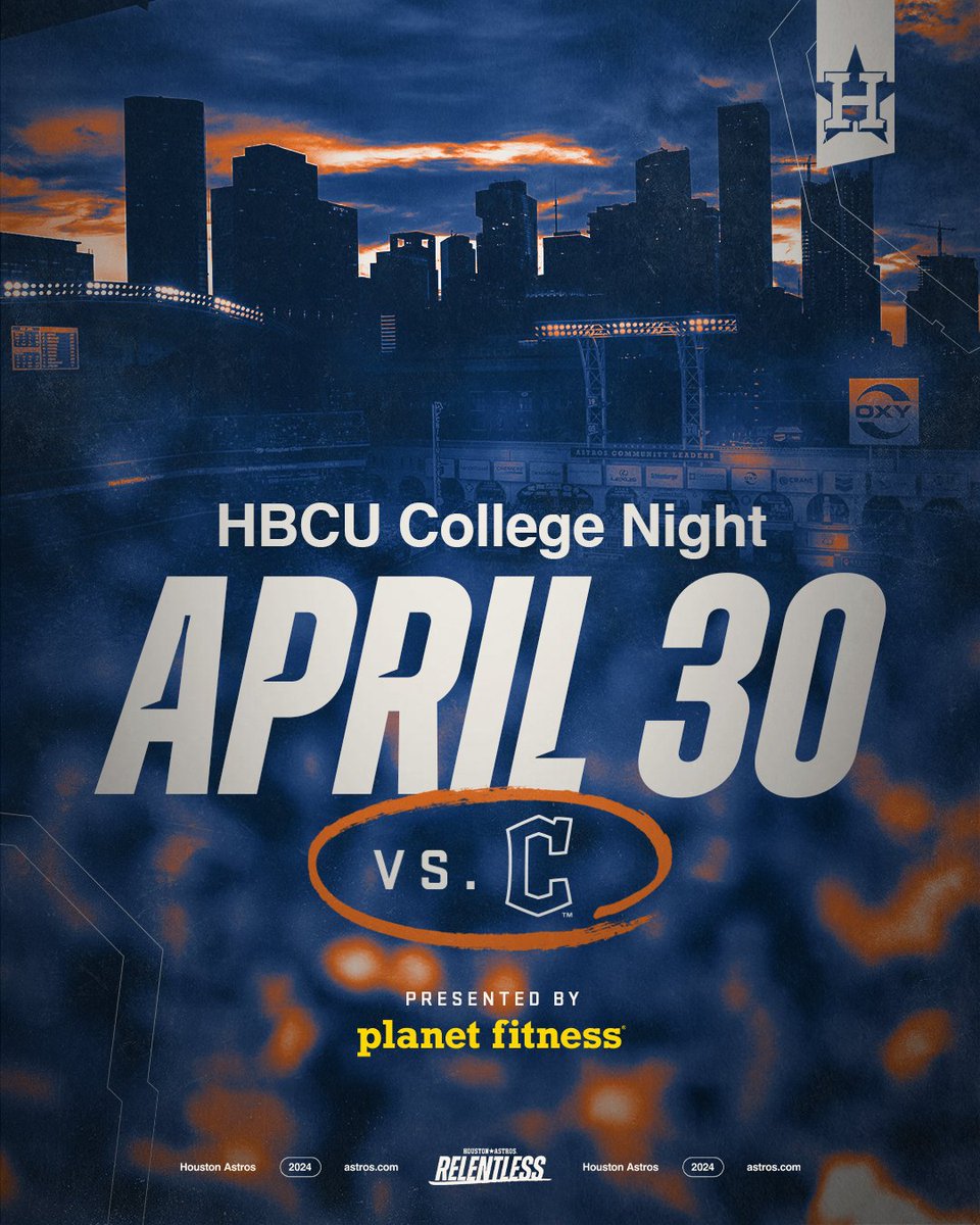 We're celebrating the legacy of HBCU Colleges and Universities! Enjoy complimentary food and beverages along with pre-game networking events and performances. Learn more at: astros.com/promotions