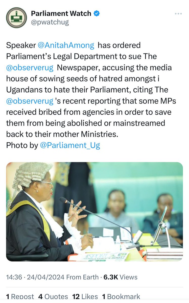As we draw closer to the world, press freedom day 2024, we should encourage politicians to stop the habit of threatening media with legal threats instead of doing their work. #JournalismIsNotACrime