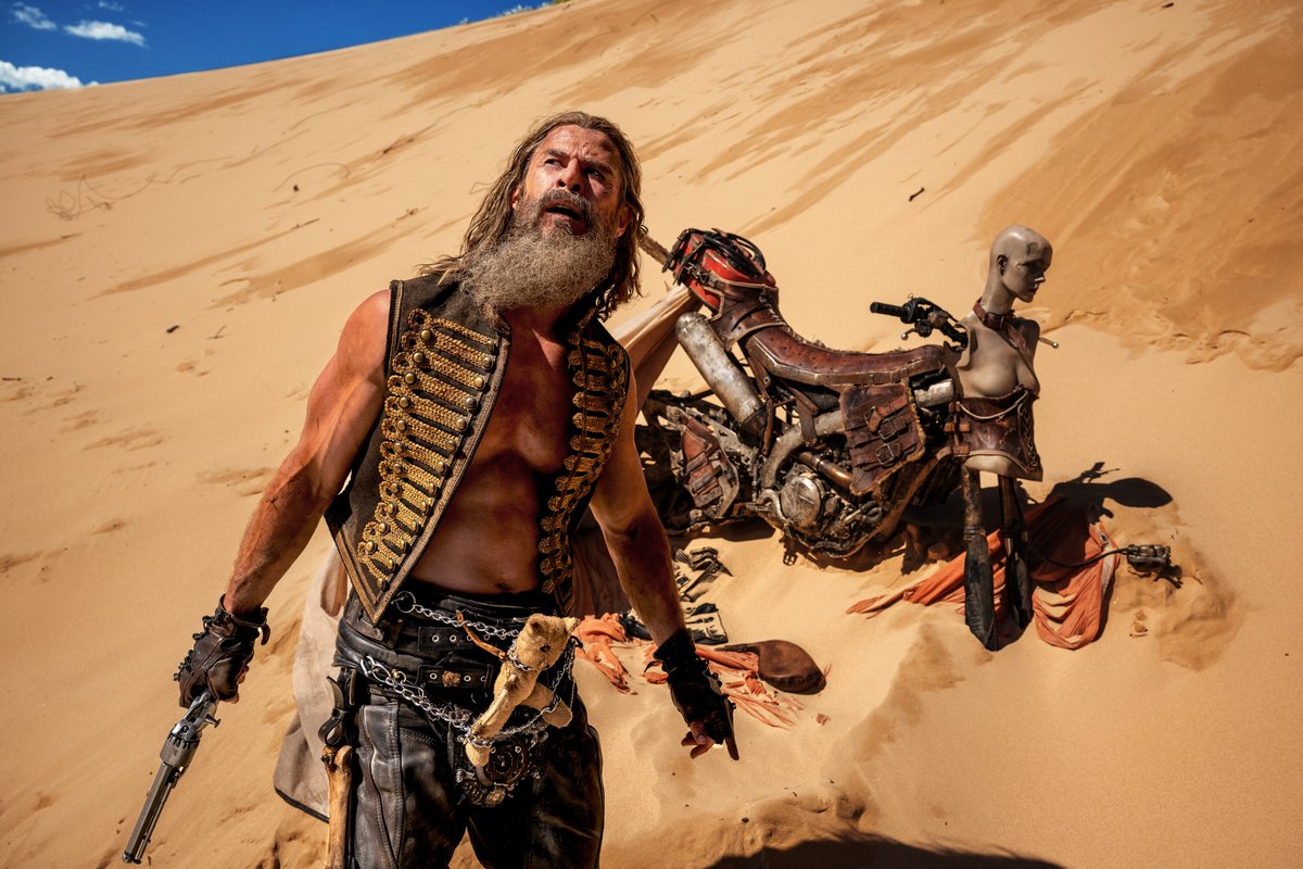 “If he wasn’t a director, I’d love him to be my doctor.” —@ChrisHemsworth on @MadMaxMovie director (and former ER doctor) George Miller in our latest cover story, which you can read here: moviemaker.com/furiosa-george…