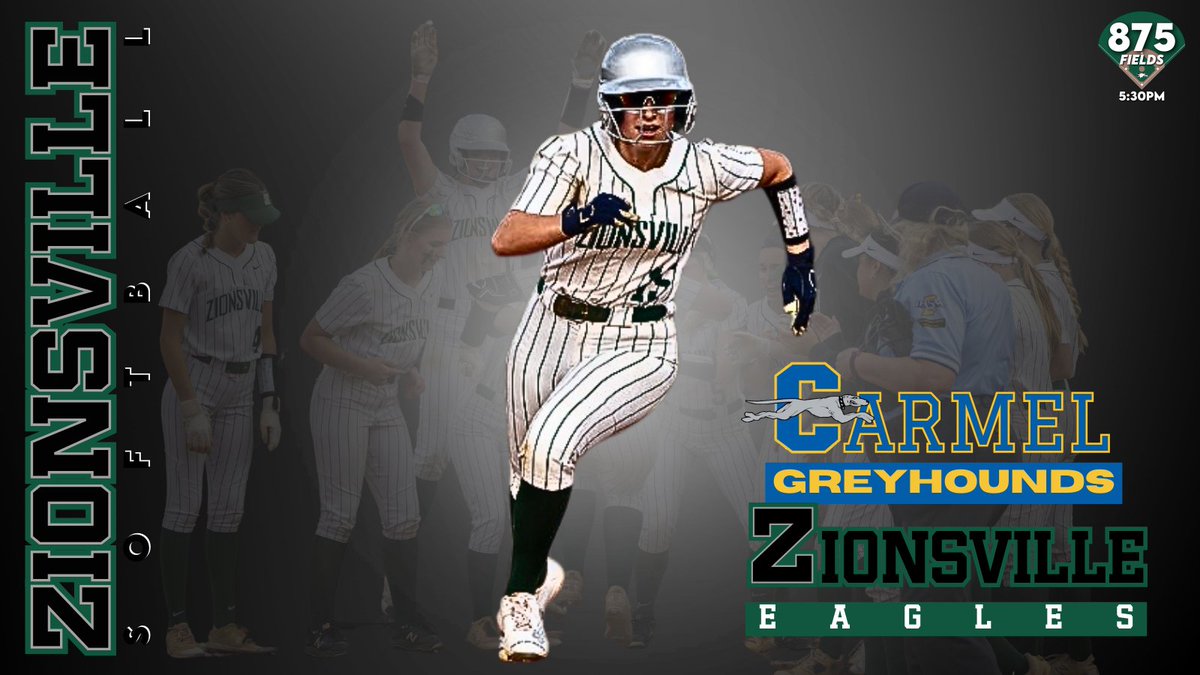 🥎 SOFTBALL 🥎 Good luck to @ZCHSSoftball as they host the Greyhounds of @carmelathletics today at the 875 Fields! First pitch is set for 5:30PM. GO EAGLES!!! 🎟️ public.eventlink.com/tickets?t=70915