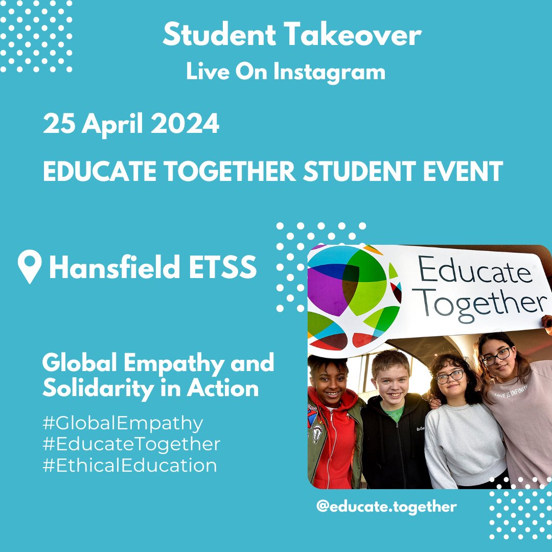 Our Student Event is happening today! Head over to our Instagram for our Student Takeover featuring inspiring activities and discussions on 'Global Empathy and Solidarity in Action.' Follow for live updates throughout the day! #GlobalEmpathy #EducateTogether #EthicalEducation