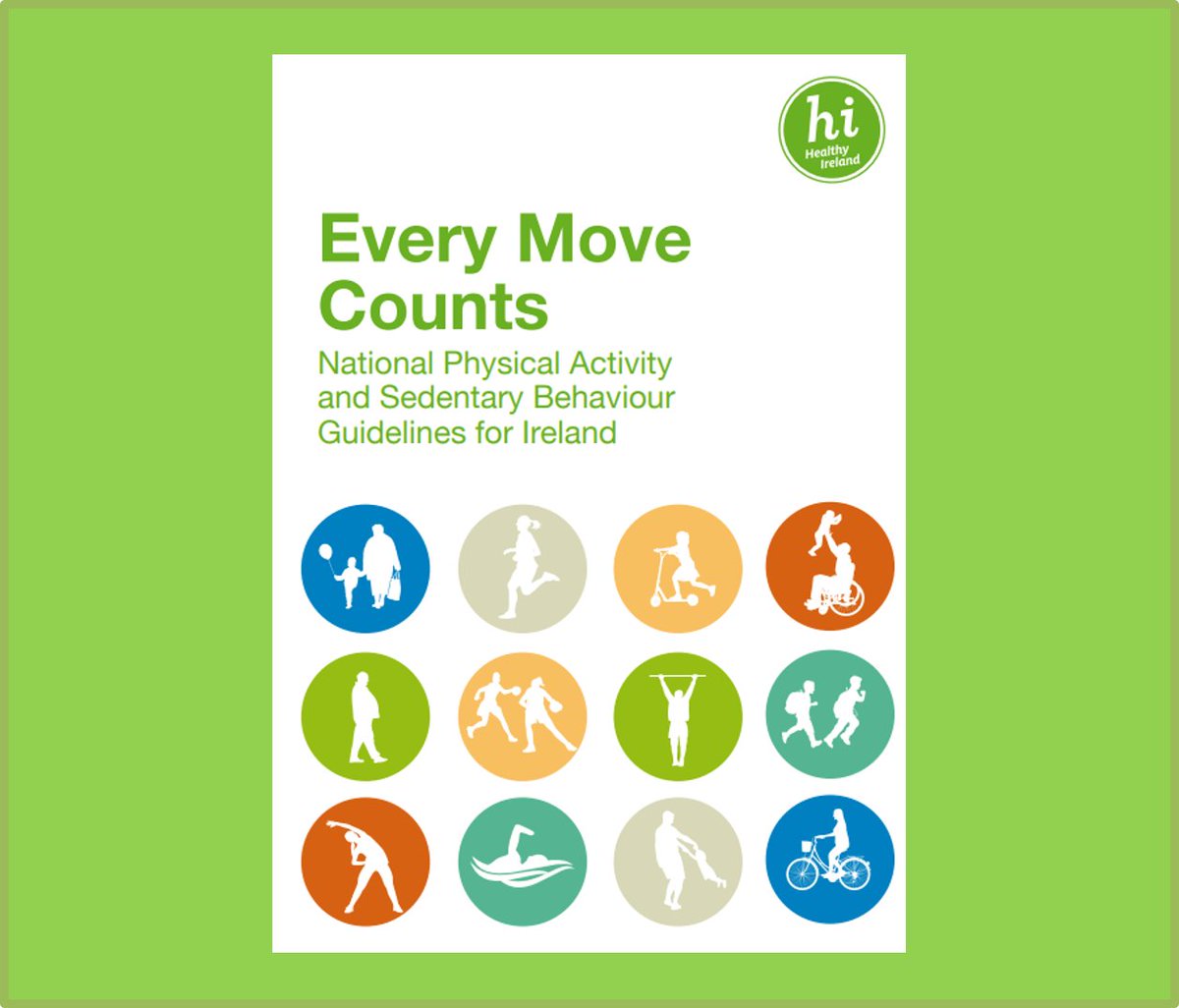 The HSE and Department of Health recently launched the new National Physical Activity and Sedentary Behaviour Guidelines for Ireland. These guidelines can be found at: gov.ie/pdf/?file=http… Watch the webinar here to mark the launch : bit.ly/3VlOYIO