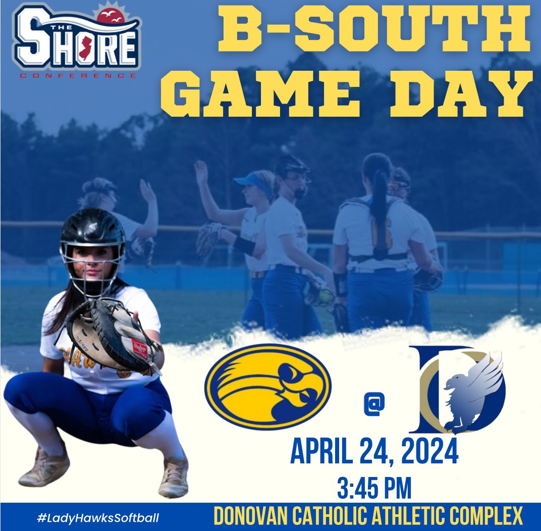 GAME DAY! The Lady Hawks travel to Donovan Catholic at 3:45 pm in today’s B-South matchup! #family

<a href="/MTHS_Sports/">Manchester Twp. H.S. Sports Updates</a> <a href="/MTHSboosterclub/">Manchester Township High School Booster  Club</a>