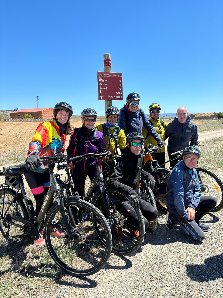 🗓 Miércoles 24 ➡️ Primera etapa Caudé - La Puebla de Valverde 38km 🚲👫 Pedalea y comparte km en tus RRSS con el hashtag 👇 #PedaleandoPorElCáncerDePulmón