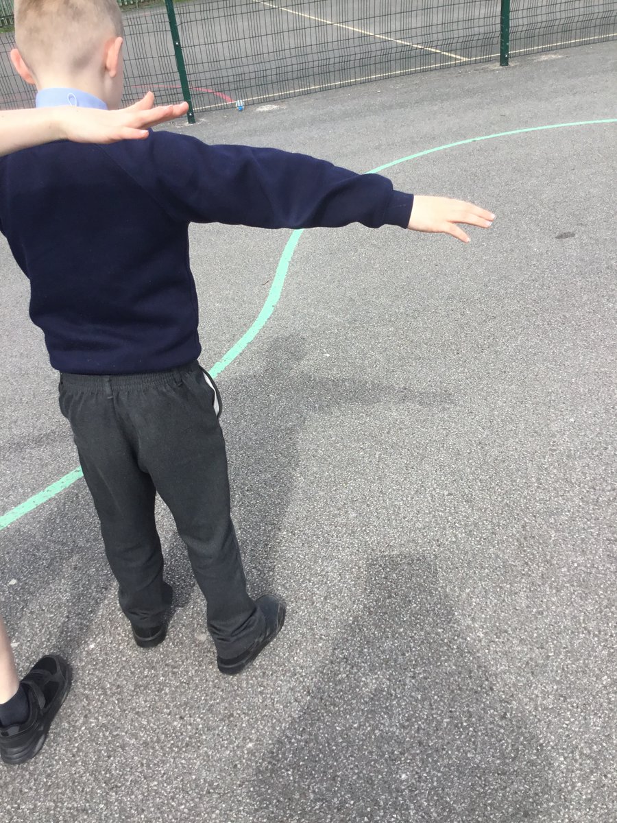 Year 3 are investigating how shadows change throughout the day