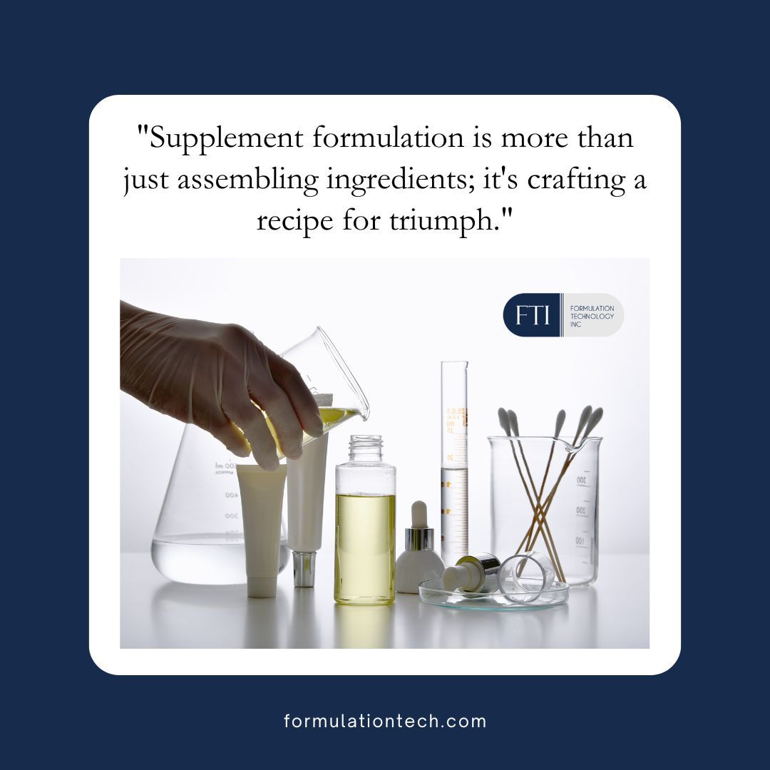 FormulationTech's tweet image. Crafting top-notch supplements goes beyond mere ingredients—it&apos;s about concocting a formula for success. 🌟 Let&apos;s brew up some triumph together! 

#RecipeForSuccess #SupplementFormulation