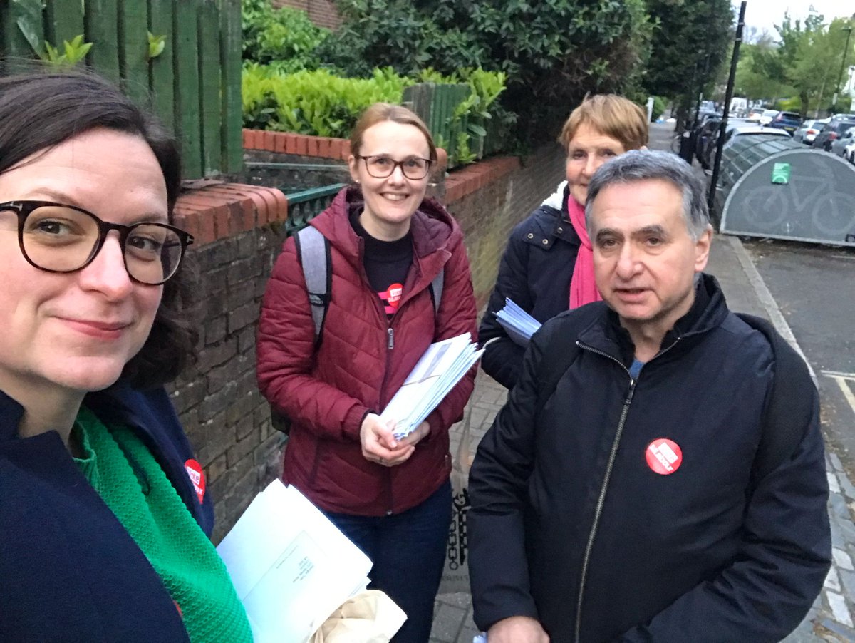 We will be out campaigning for @SadiqKhan @Semakaleng and our Labour GLA candidates this evening at 6pm outside Caxton House Community Centre and 6.30pm outside the North Nineteen pub.  All members very welcome!  Thanks to @catsmith for coming out with us this week!