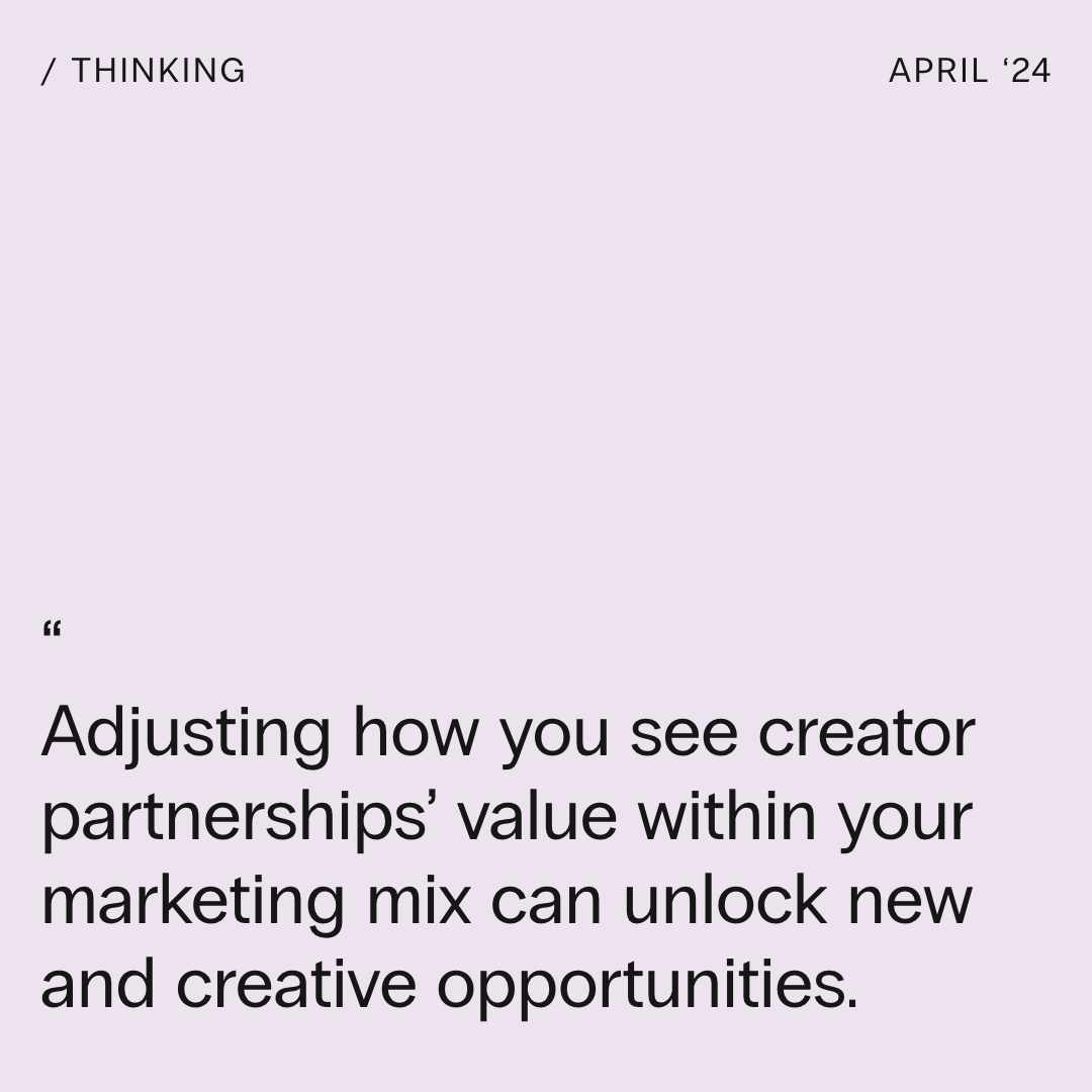 What separates a good creator partnership from a great one? Here's what we've learned from our successful influencer programs. Read on for our findings: bit.ly/3Wkwfxw
