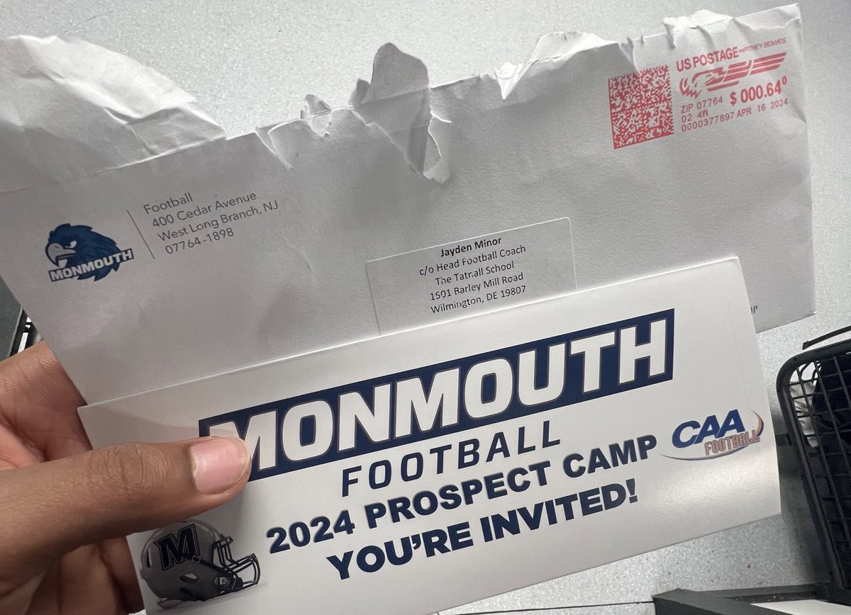 Excited to be attending the 2024 Monmouth prospect camp on June 9th!!