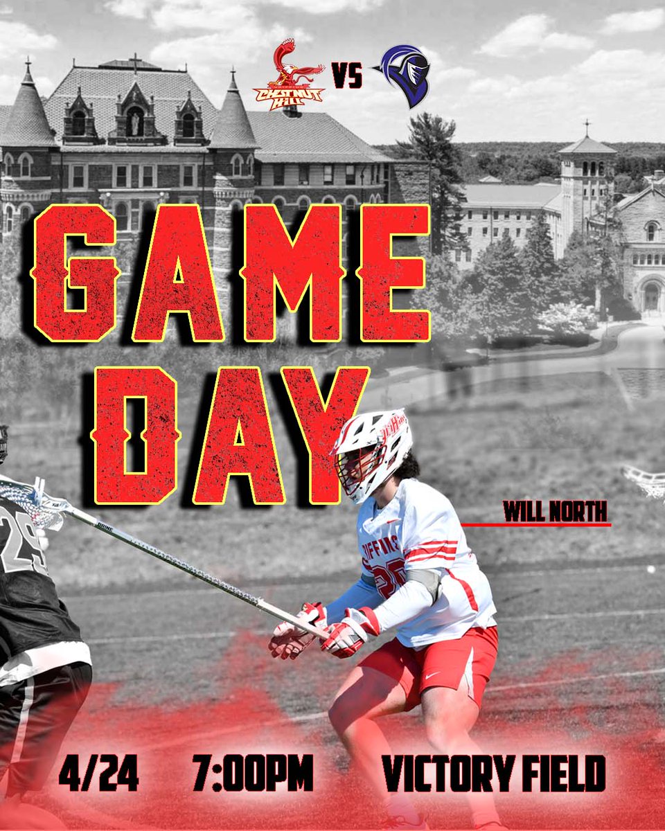 #gogriffslax vs. @bridgeportmenslax
📍 Lafayette Hill
🏟 Victory Field
🕑 7:00 PM
🖥 CACCnetwork.com
📊 GriffinAthletics.com