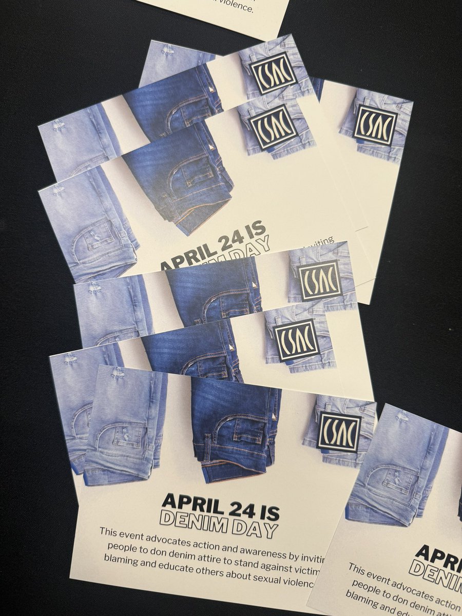 👖 Today we wear denim in solidarity with sexual assault survivors. #DenimDay is a powerful reminder that no excuse ever validates sexual violence. Let's raise awareness, support survivors, and work towards a world free from sexual assault. #SupportSurvivors #EndSexualViolence 🌟