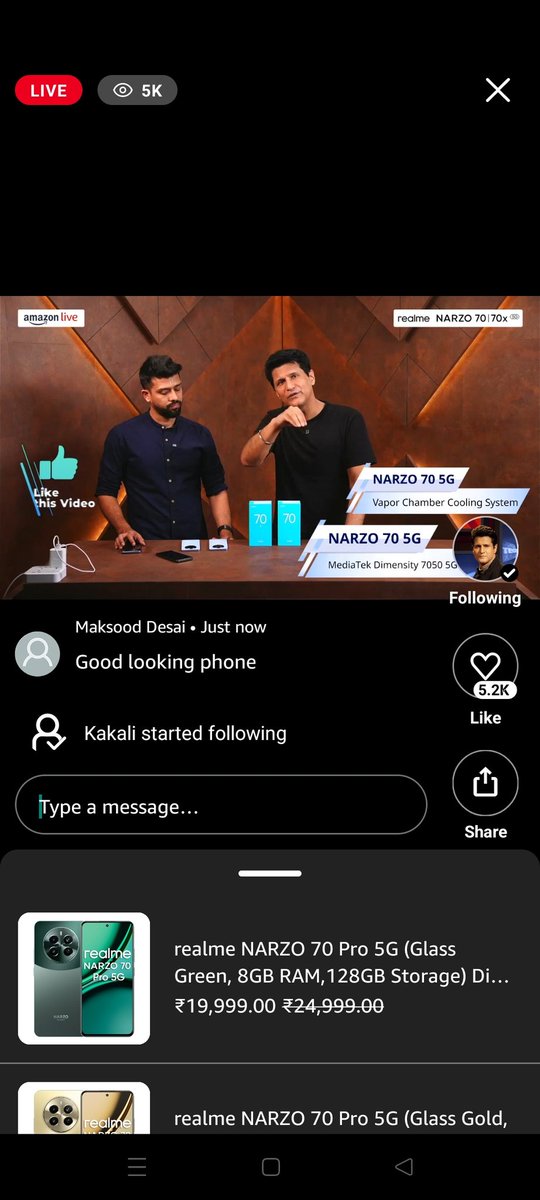 My Hastag: #BestInClass

@RajivMakhni  @realmenarzoIN #realmeNARZO70x

Mid-range smartphone with decent performance, battery life, and viewing experience, the #realmeNARZO705G might be a good buy!!