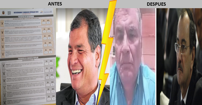 ¡¡¡NO DAN PIE CON BOLA LOS ROBOLUCIONARIOS!!! DESPUES SU SUPUESTA VICTORIA EN LA CONSULTA POPULAR......NADIE DE LA RC5 SE HA PRONUNCIADO POR LA DETENCIÓN DE POLIT!! ¡¡NI EL PROFUGO QUE LO DEFENDIA TANTO!!